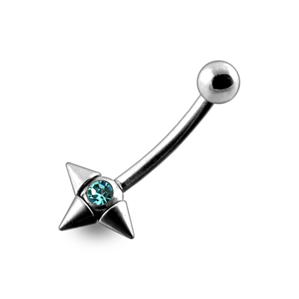 16G Jeweled Eyebrow with Orbit Cones