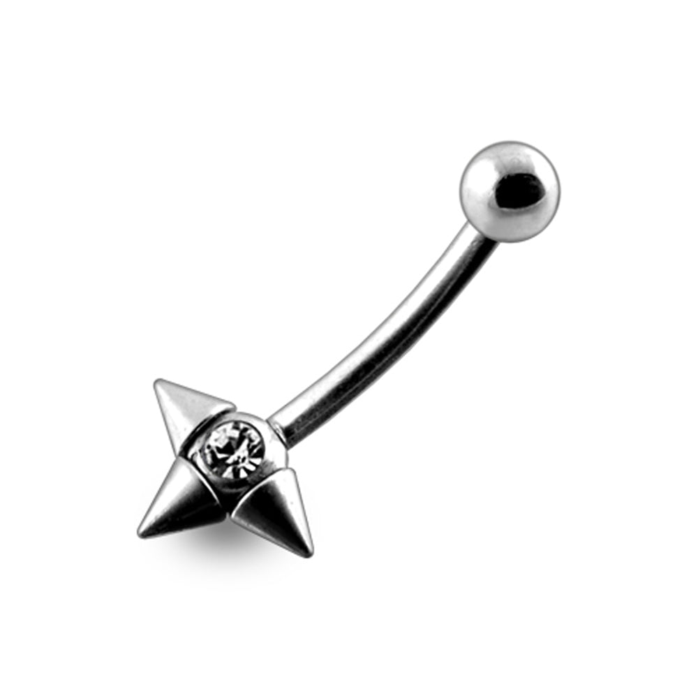 16G Jeweled Eyebrow with Orbit Cones