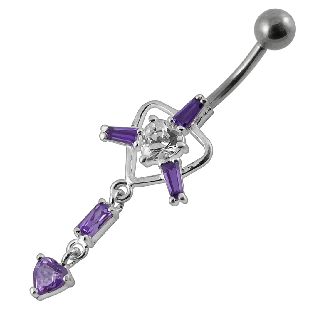 Moving Trendy Jeweled Belly Ring