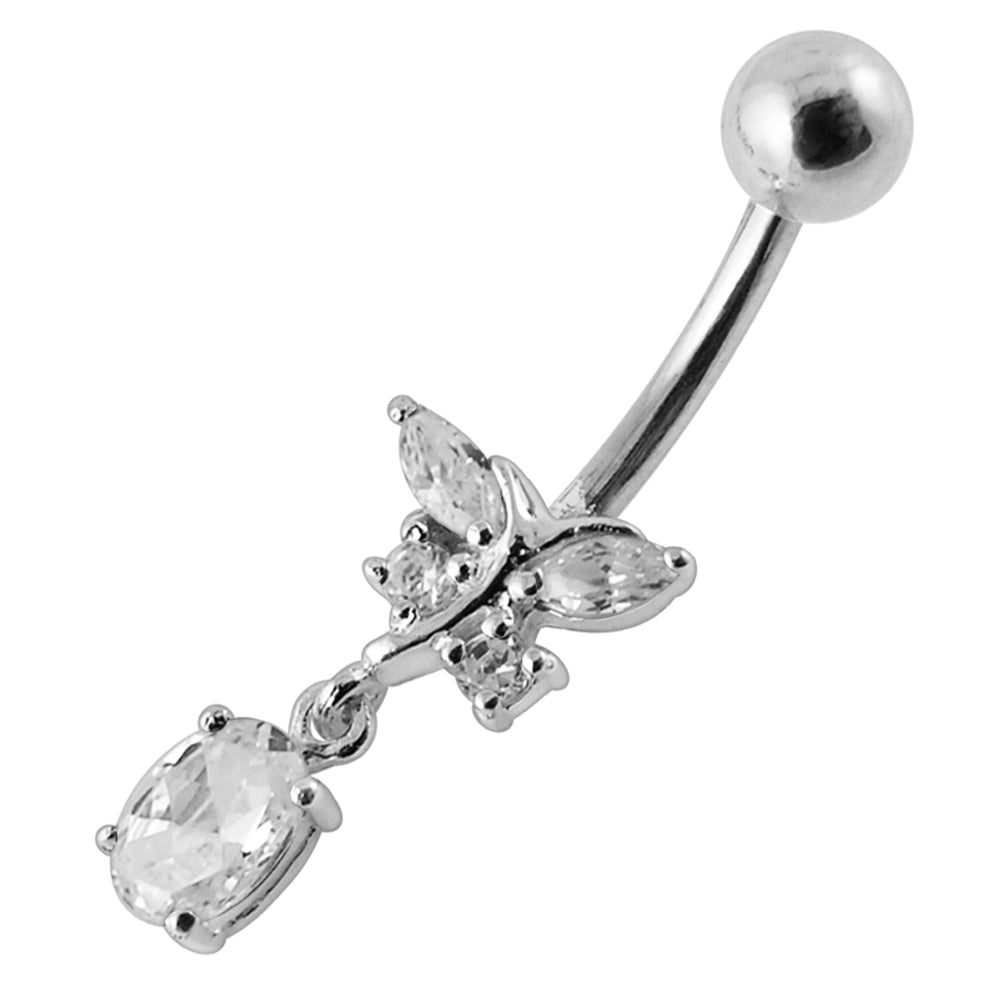 Dangling Jeweled Fancy Belly Ring