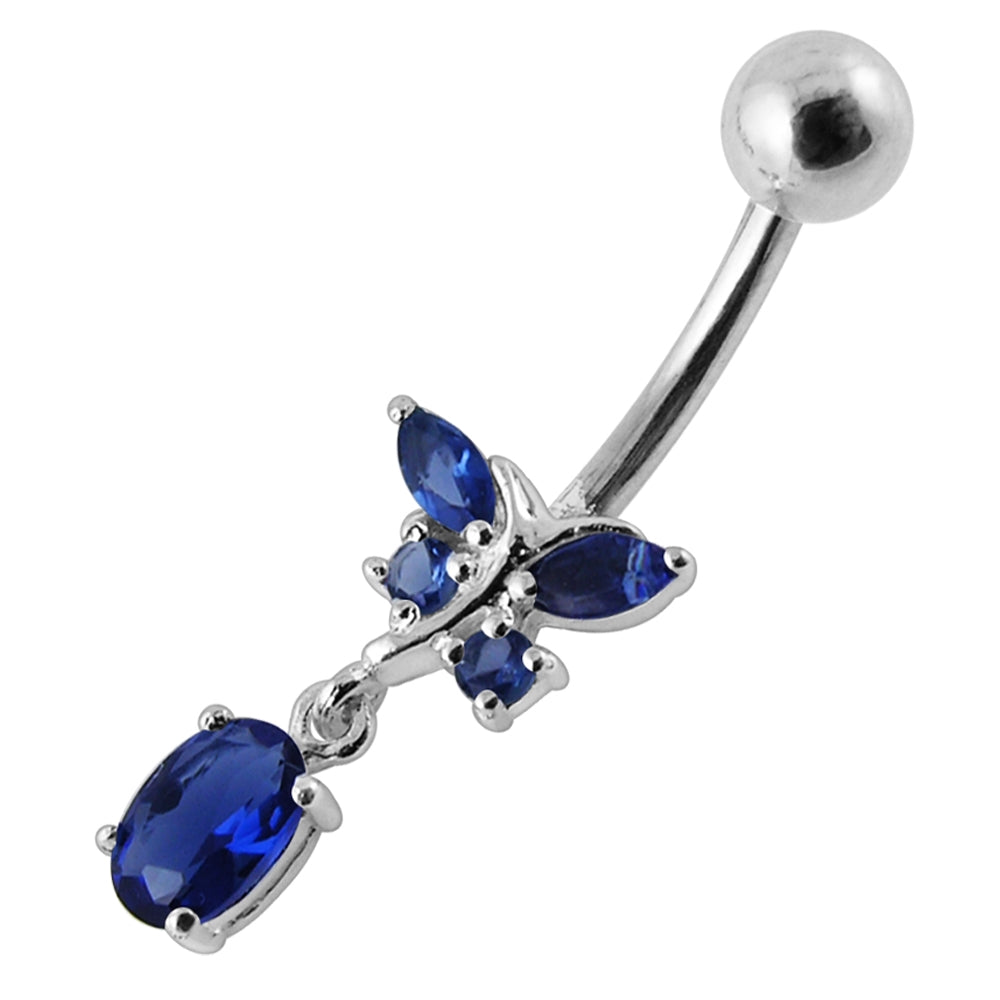 Dangling Jeweled Fancy Belly Ring