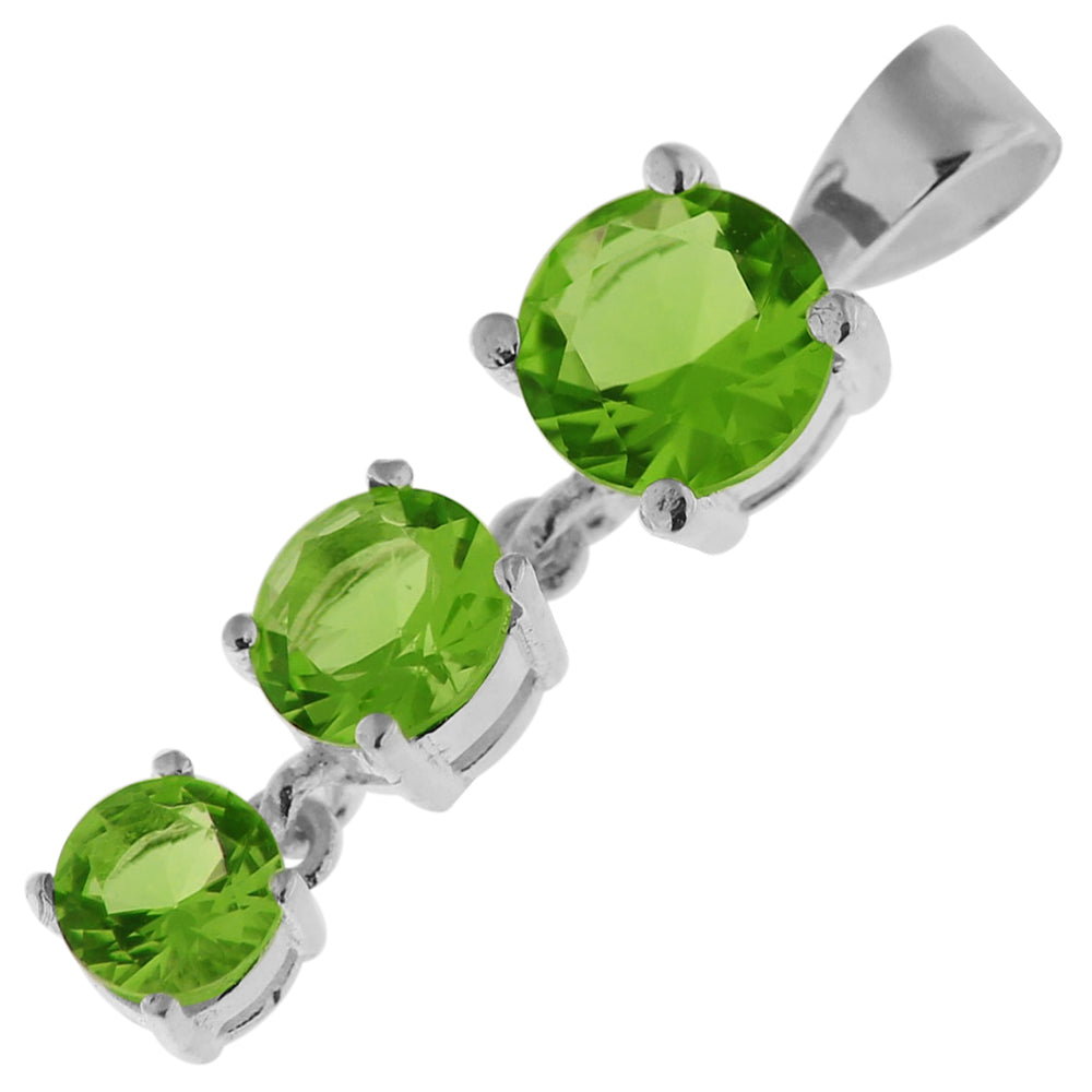 Fancy 925 Sterling Silver Jeweled Pendant