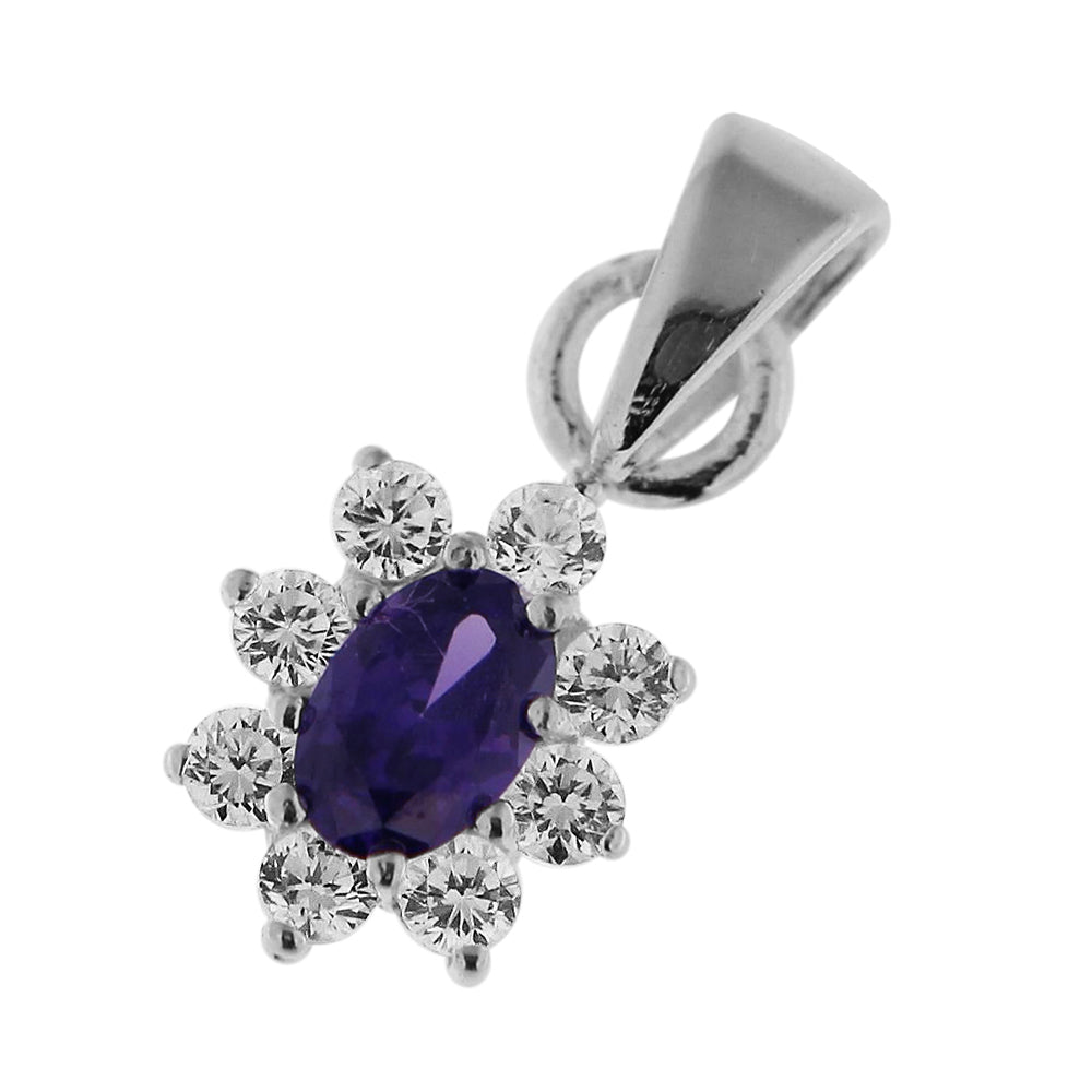Fancy Jeweled 925 Sterling Silver Pendant