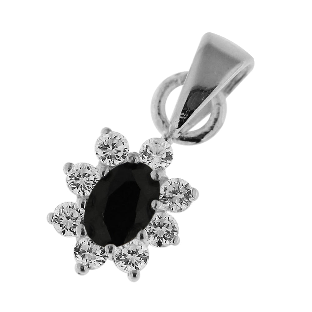 Fancy Jeweled 925 Sterling Silver Pendant