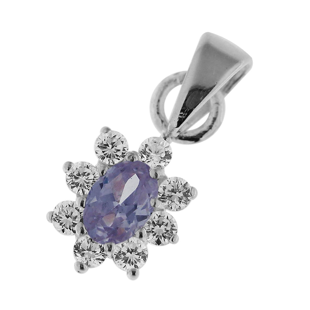 Fancy Jeweled 925 Sterling Silver Pendant