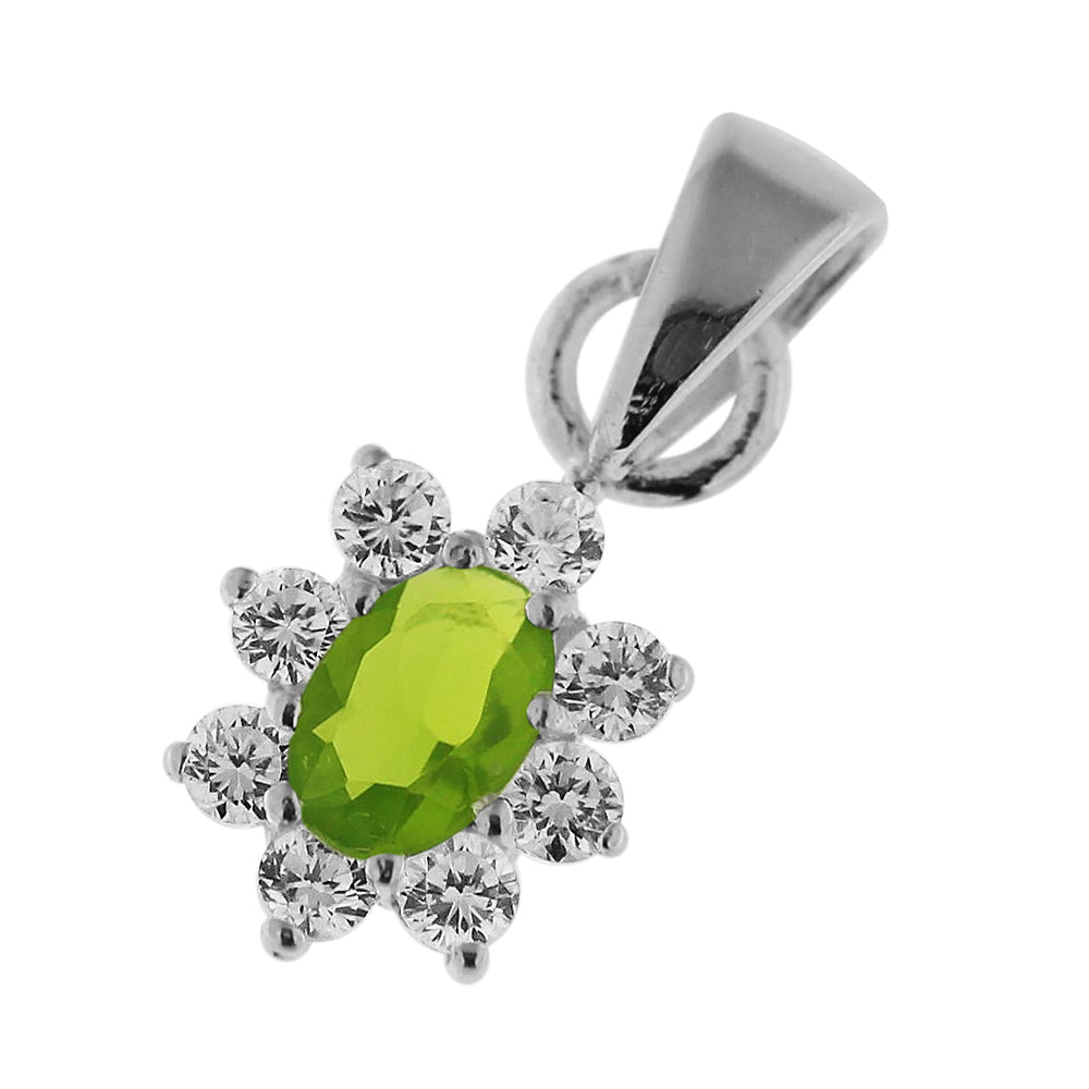 Fancy Jeweled 925 Sterling Silver Pendant