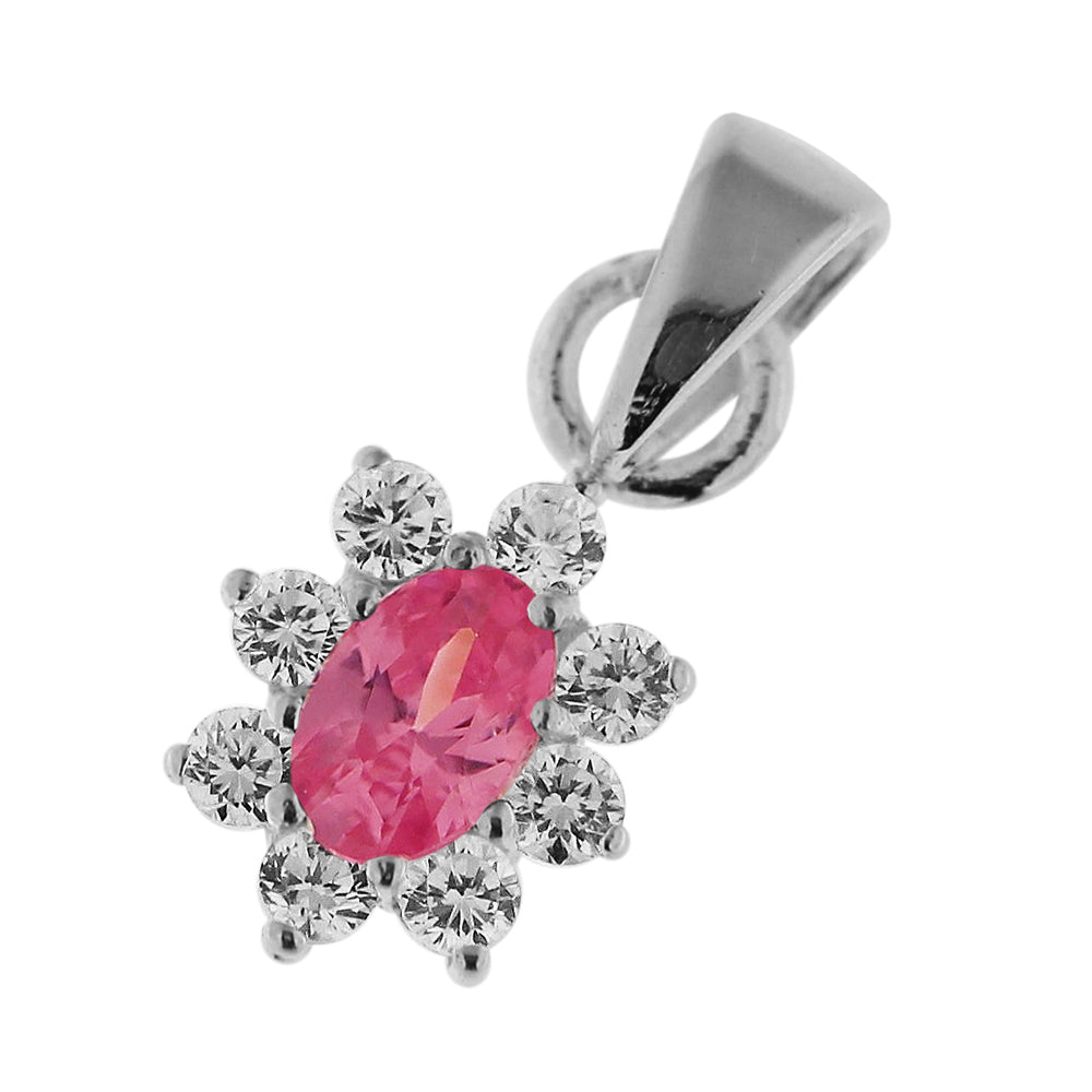 Fancy Jeweled 925 Sterling Silver Pendant