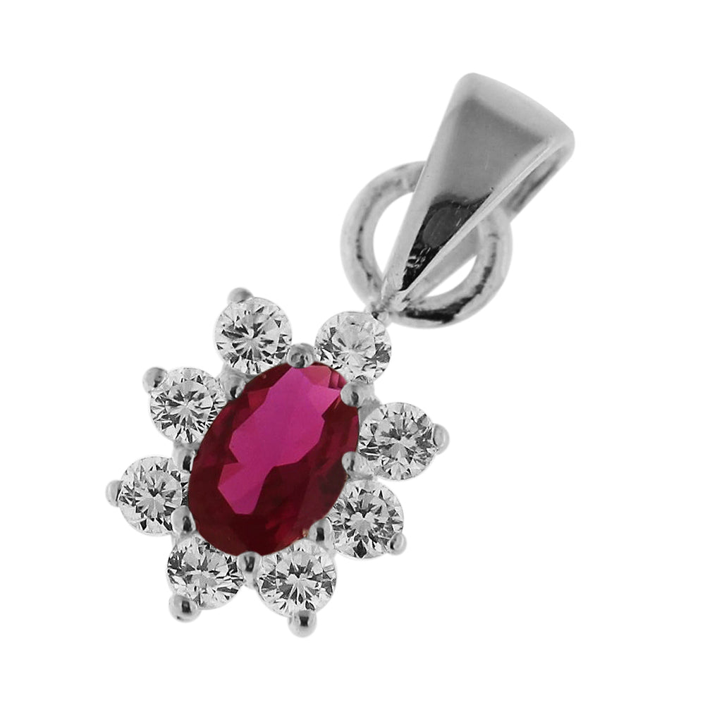 Fancy Jeweled 925 Sterling Silver Pendant