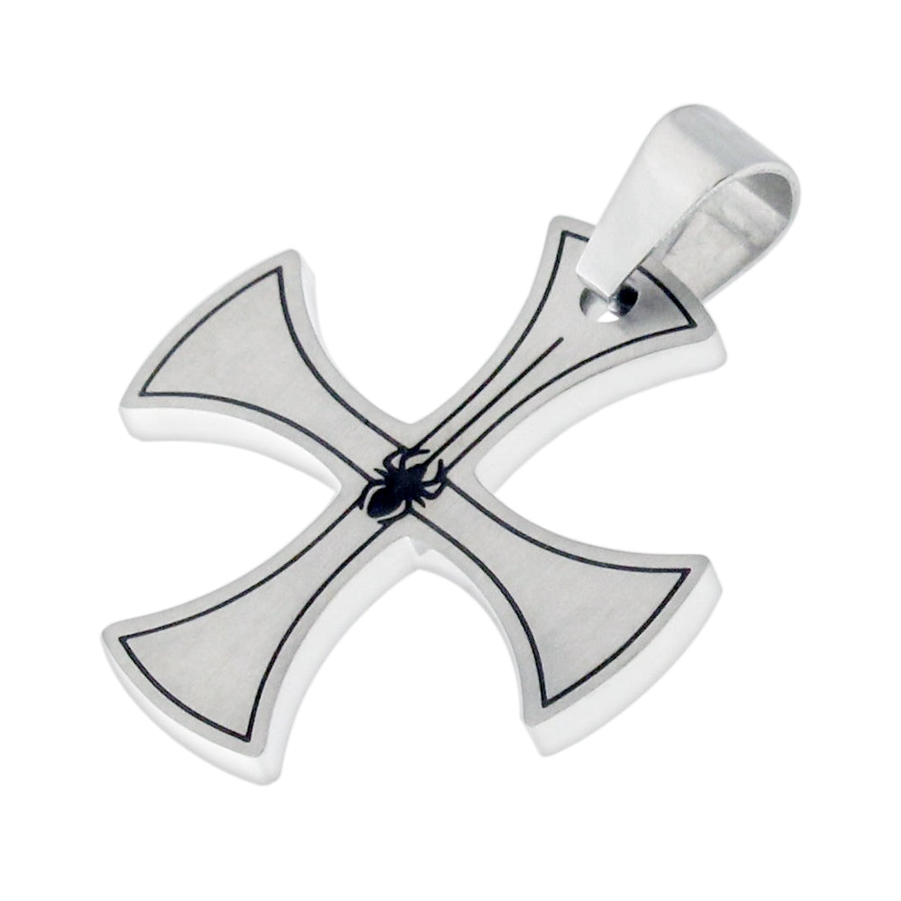 Irish Cross Spider Stainless Steel Casting Pendant