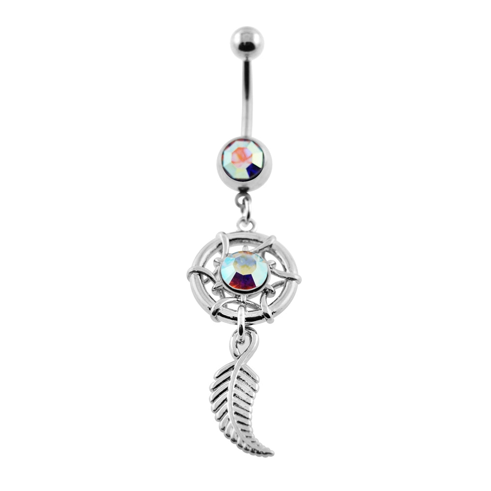Classic Dream Catcher Belly Button Piercing