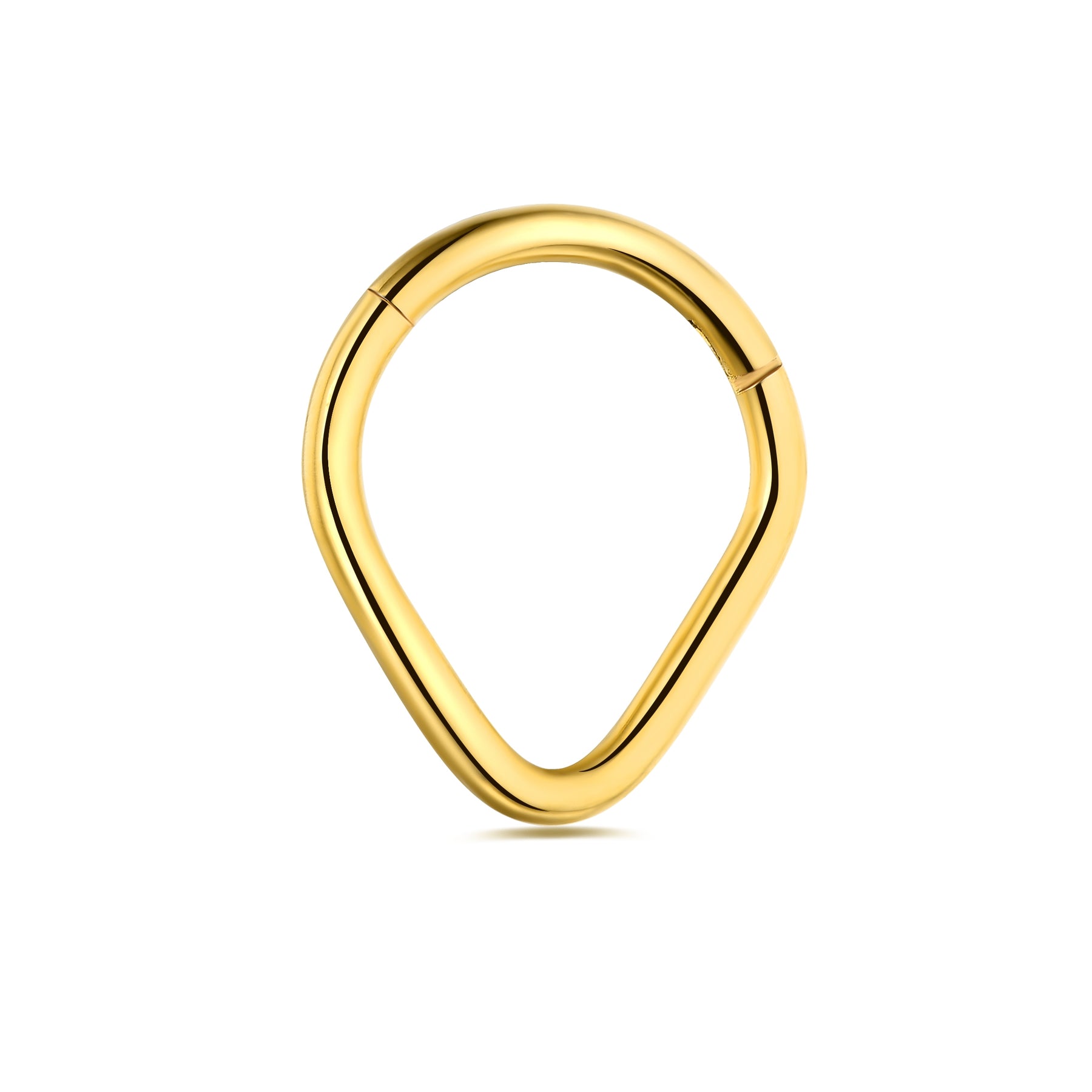 Surgical Steel V Shape Classic Hinged Segment Clicker Ring