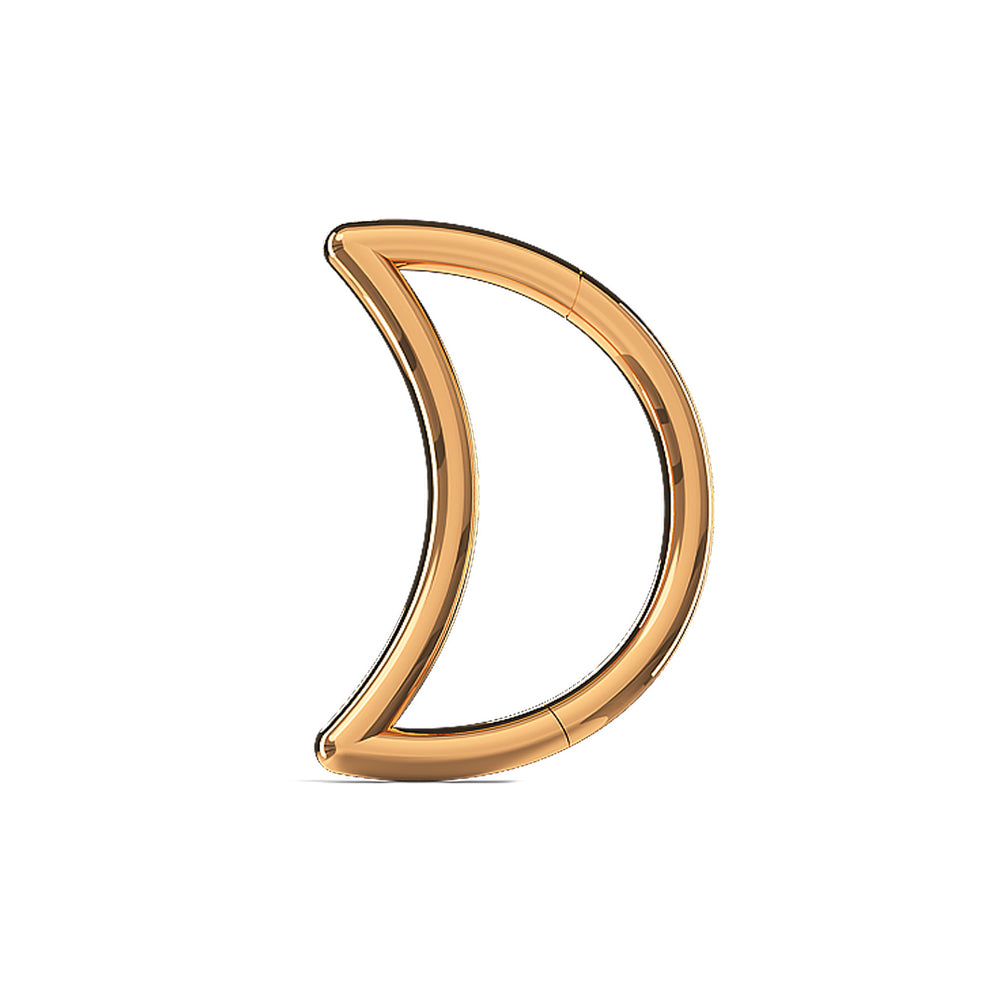 Small Moon Nose Hoop Segment Clicker Ring