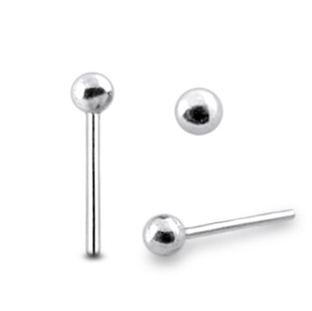 Plain Ball Straight Nose Pin