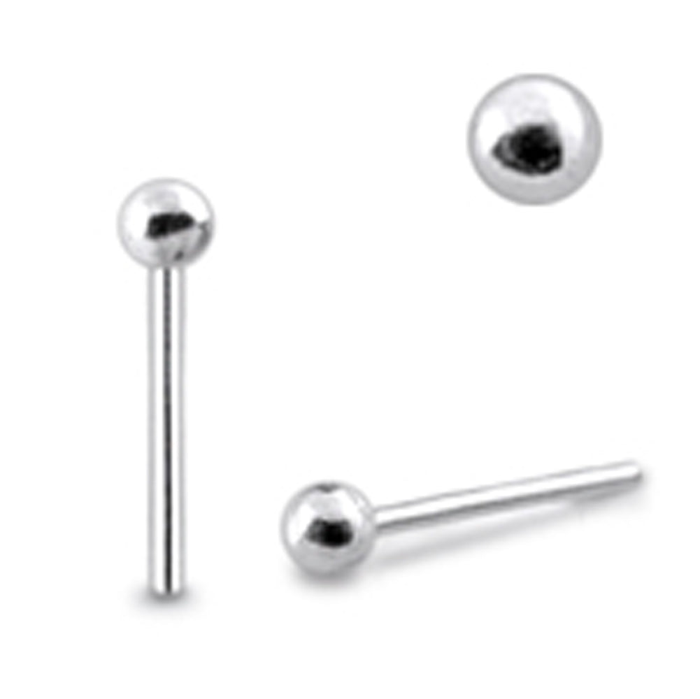 Plain Ball Straight Nose Pin
