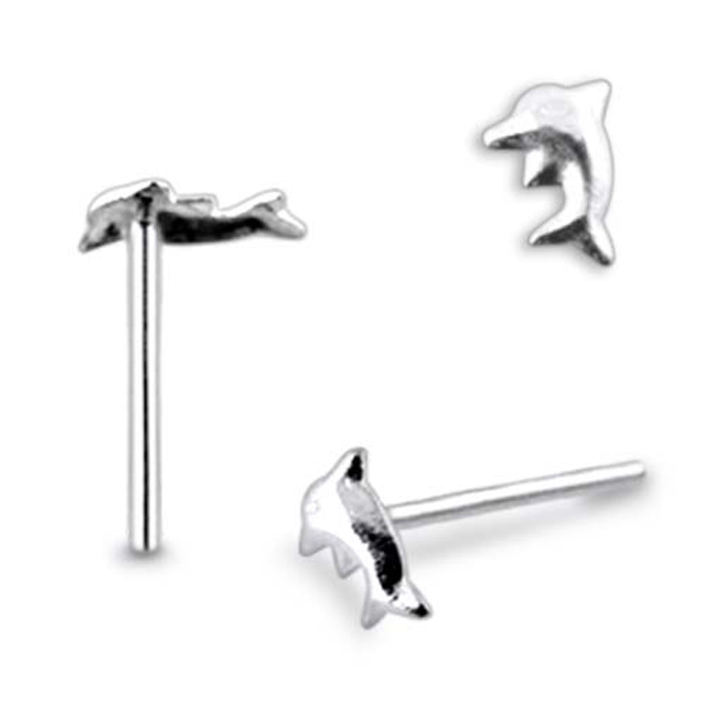 Plain Heart Straight Nose Stud