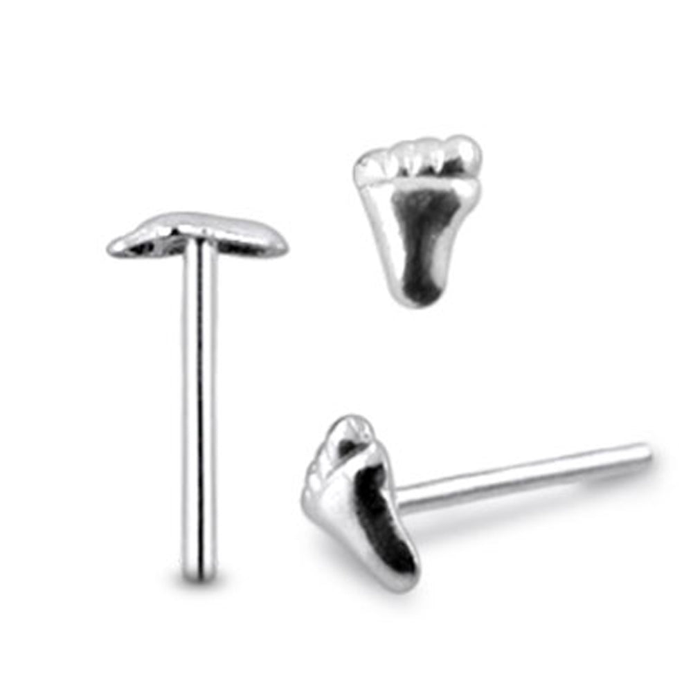 Plain Barefoot Straight Nose Pin