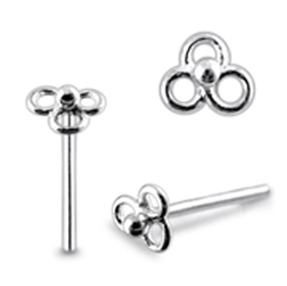 Plain Celtic Straight Nose Pin