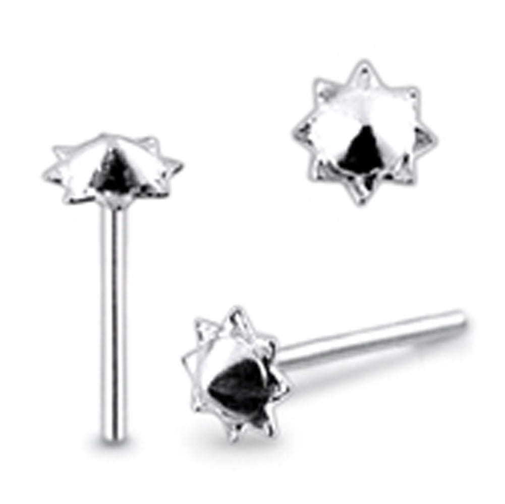 Plain Shield Straight Nose Pin