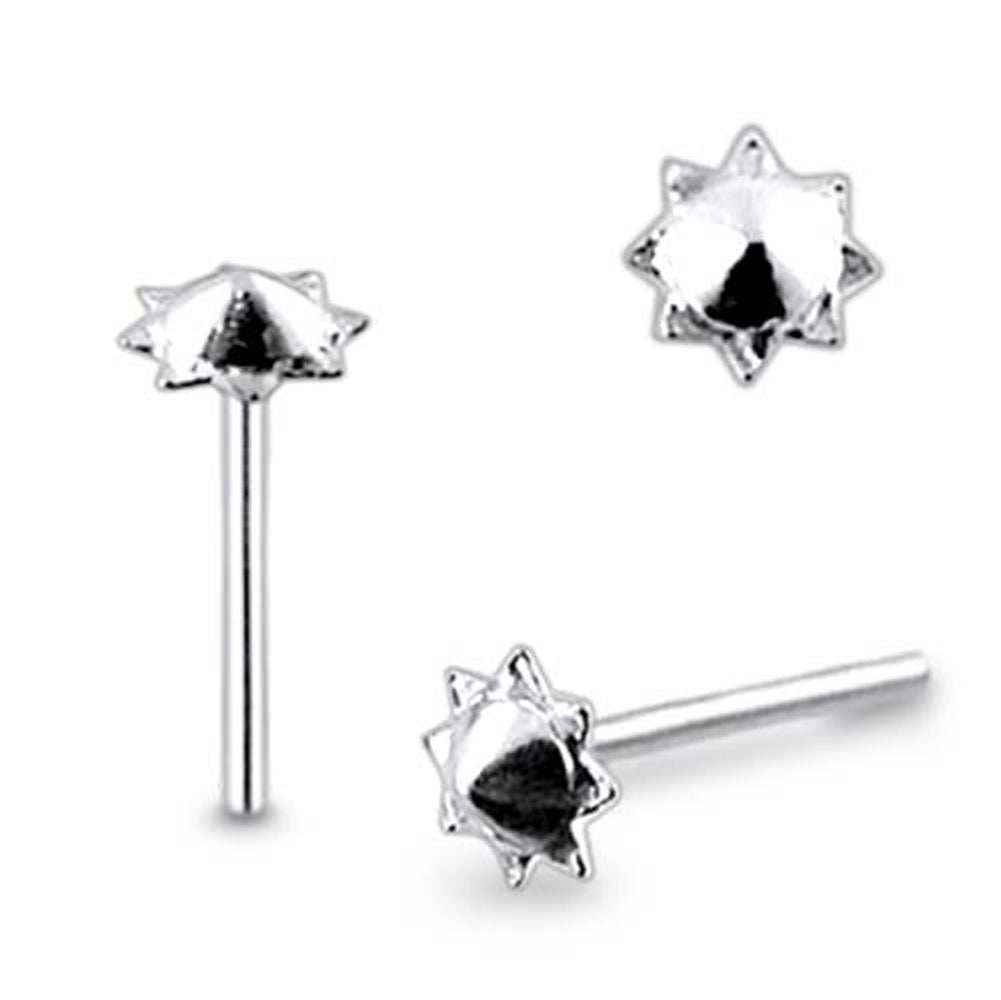 Plain Shield Straight Nose Pin