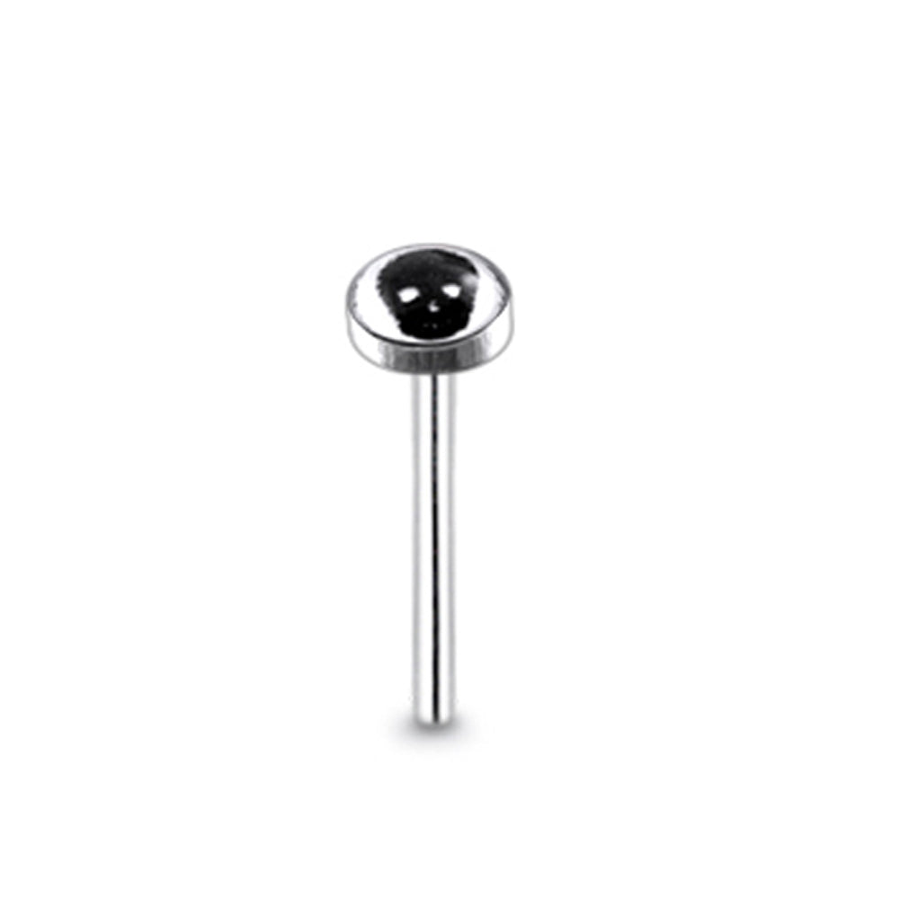 3mm Skull Logo Straight Nose Pin