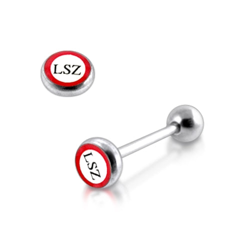 Word LSZ Logo Tongue Ring