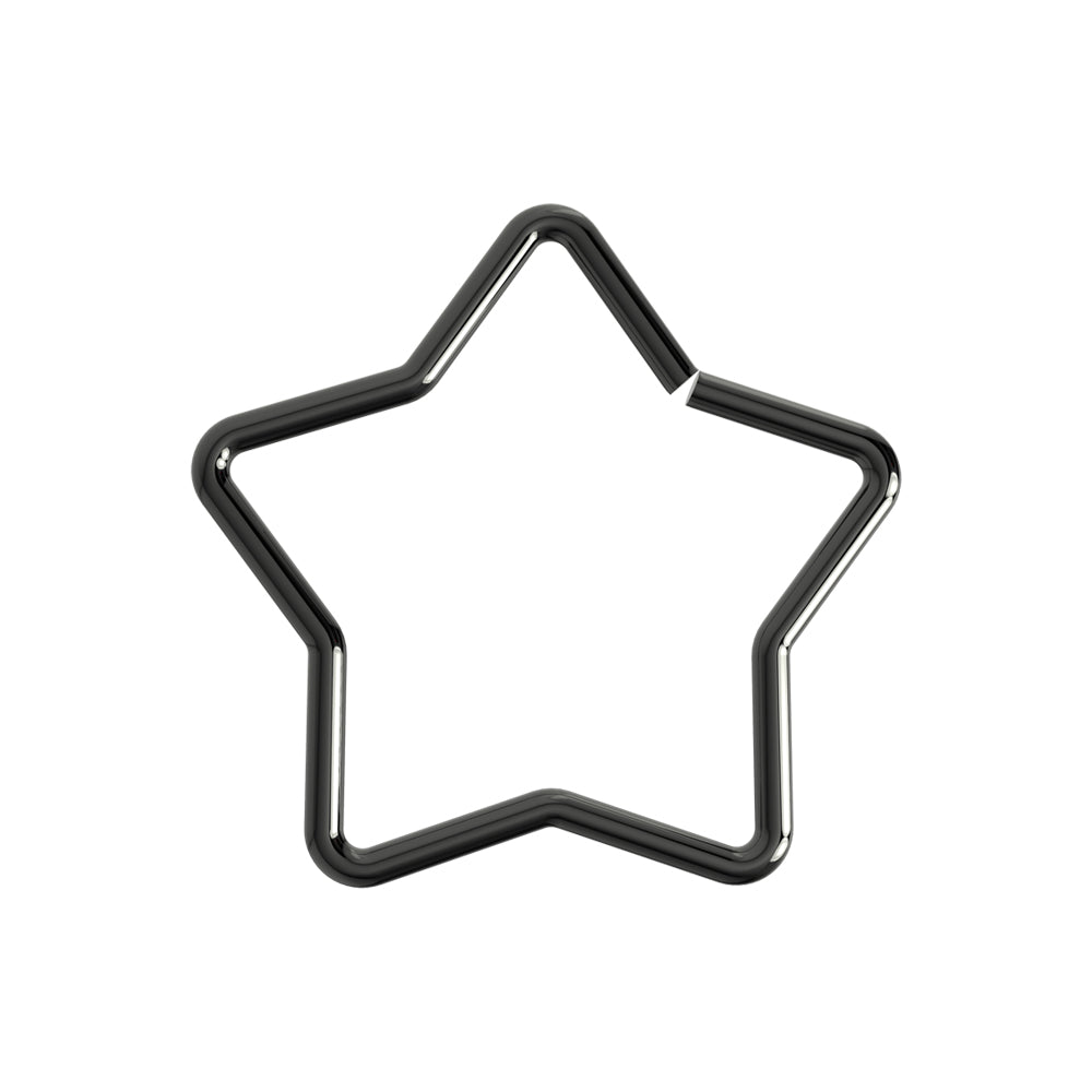 Star Cartilage Single Closure Ring Daith Piercing