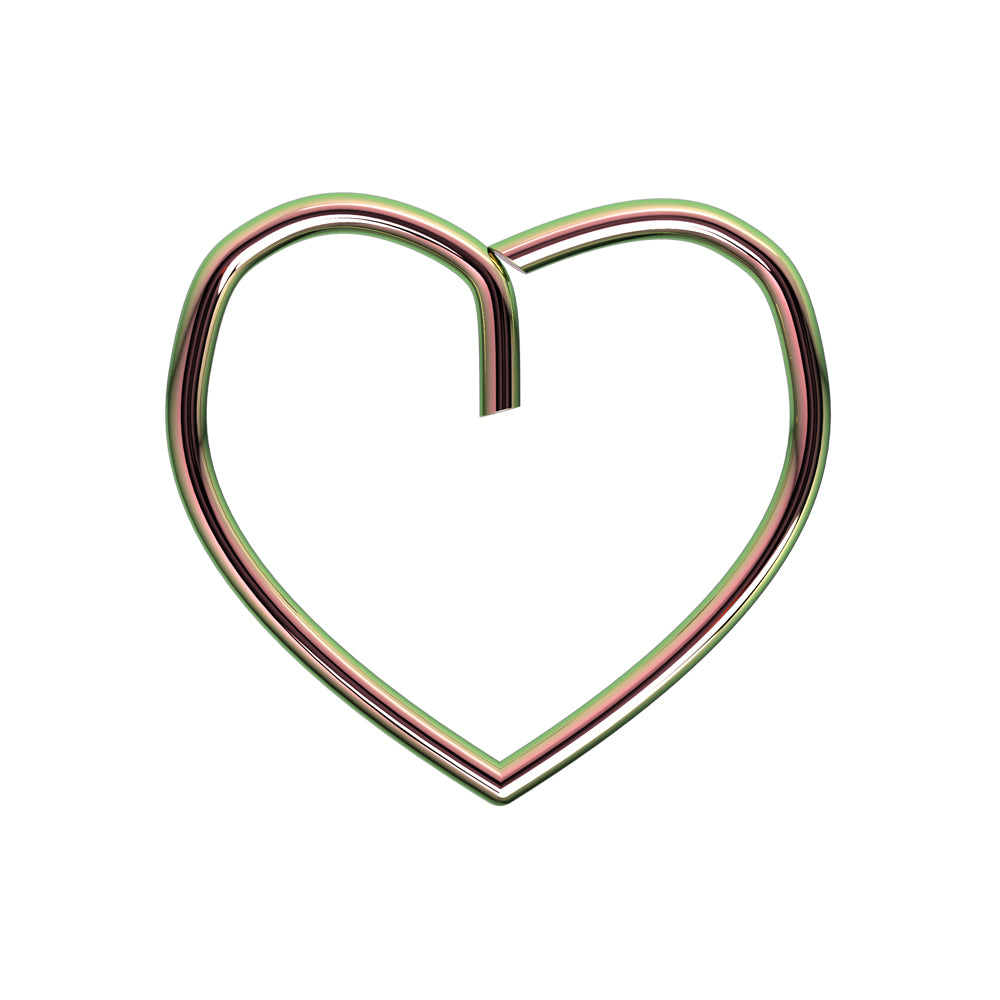 Heart Cartilage Single Closure Daith piercing Ring
