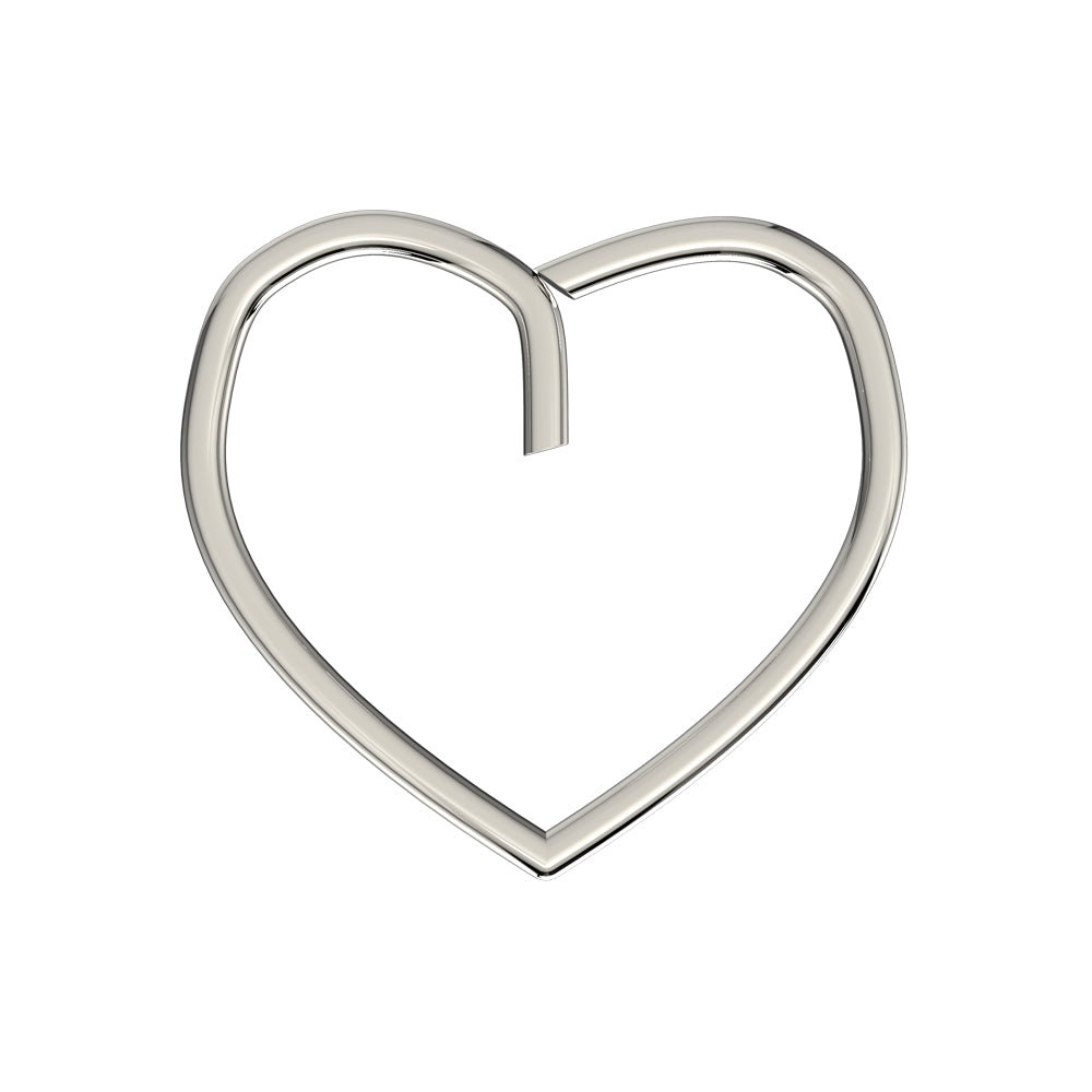 Heart Cartilage Single Closure Daith piercing Ring