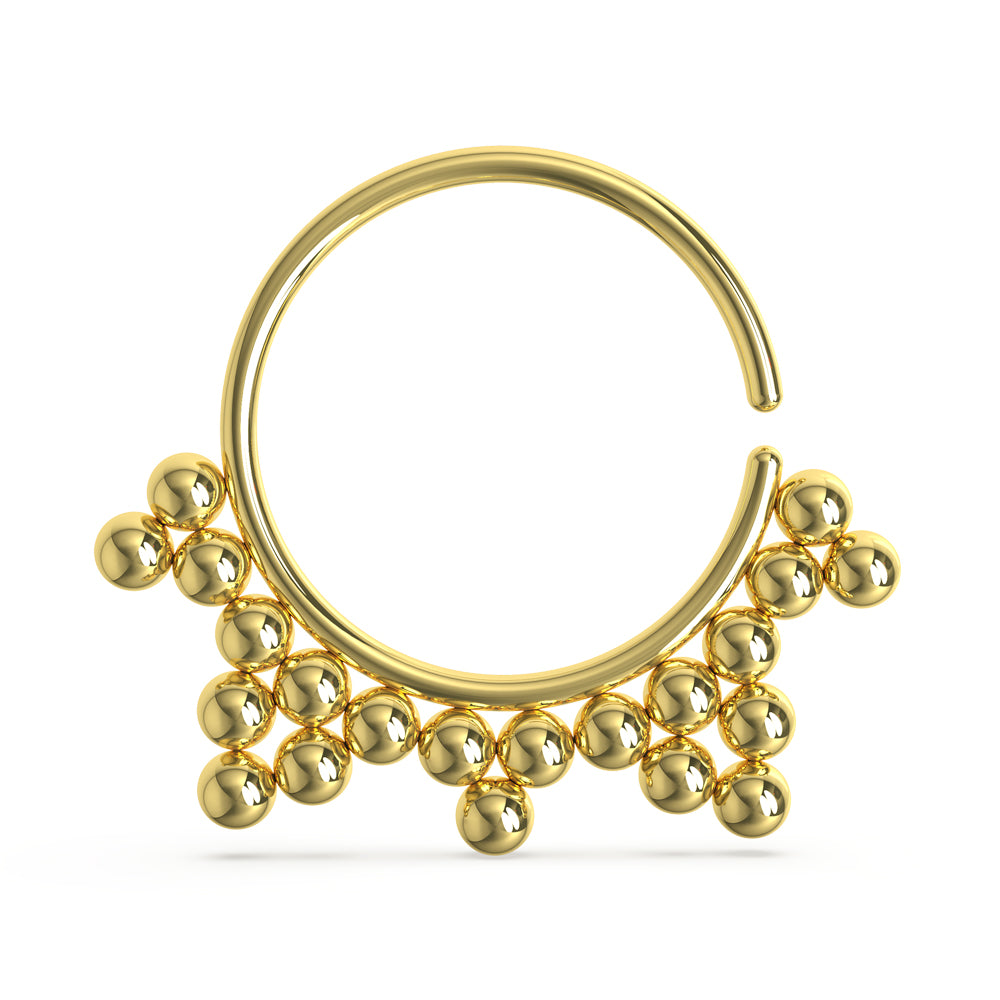 Dots in Triangles Cartilage, Tragus, Septum Ring Jewelry