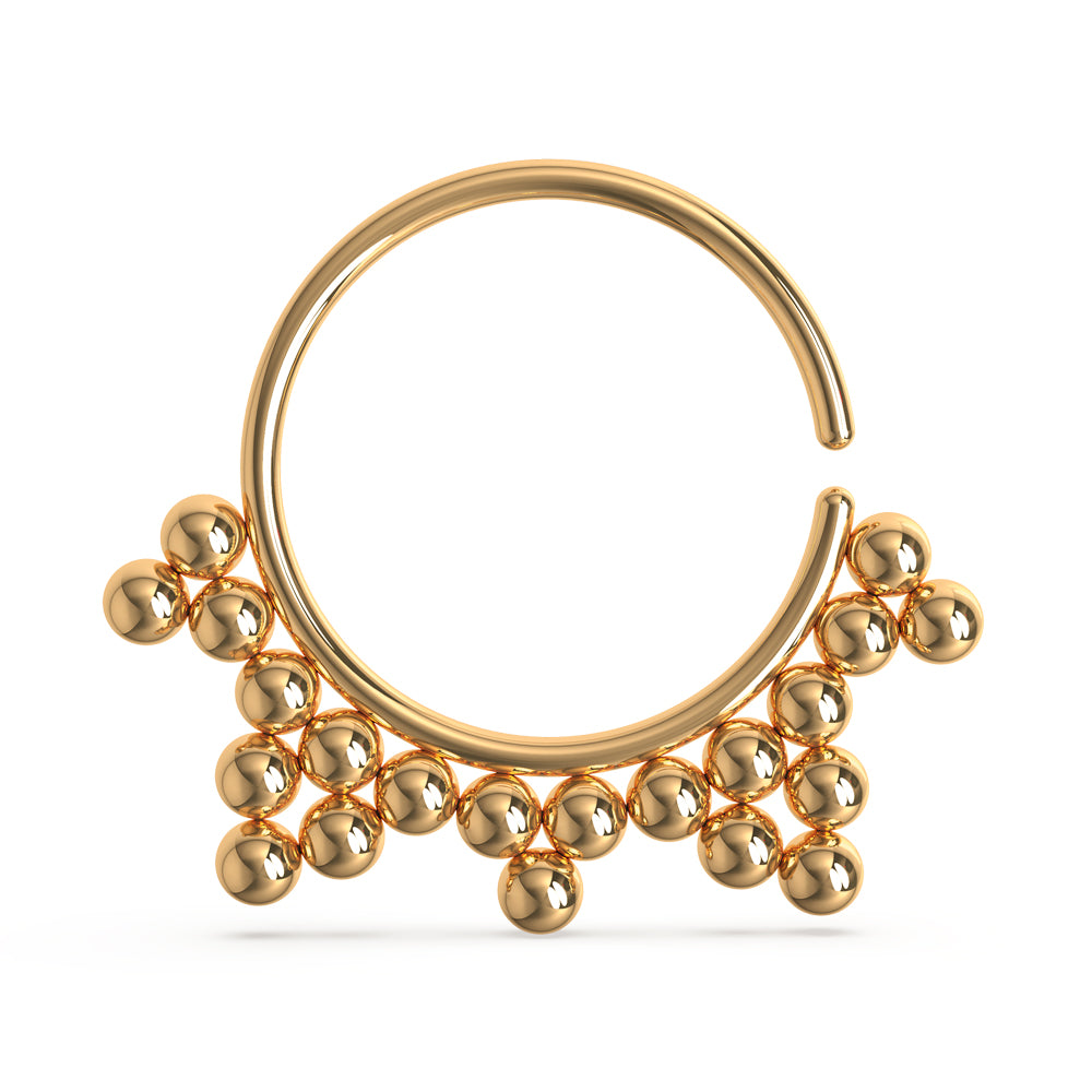 Dots in Triangles Cartilage, Tragus, Septum Ring Jewelry