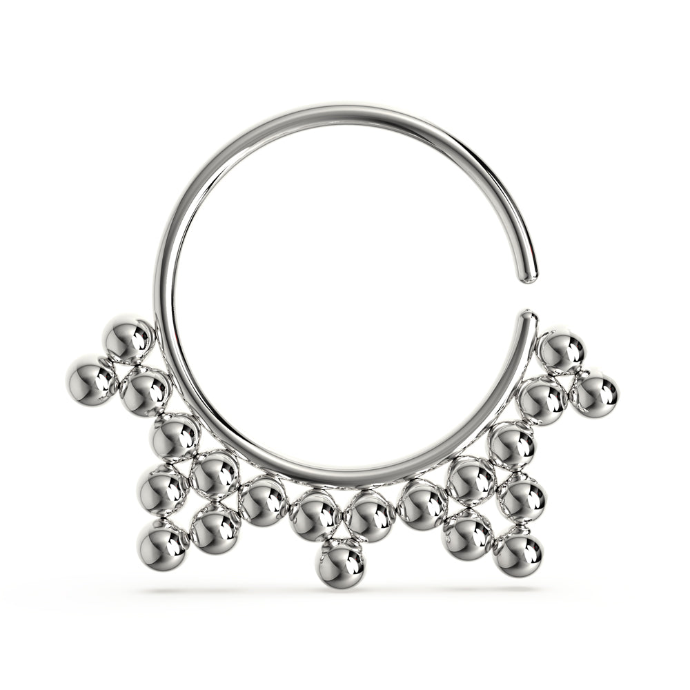 Dots in Triangles Cartilage, Tragus, Septum Ring Jewelry