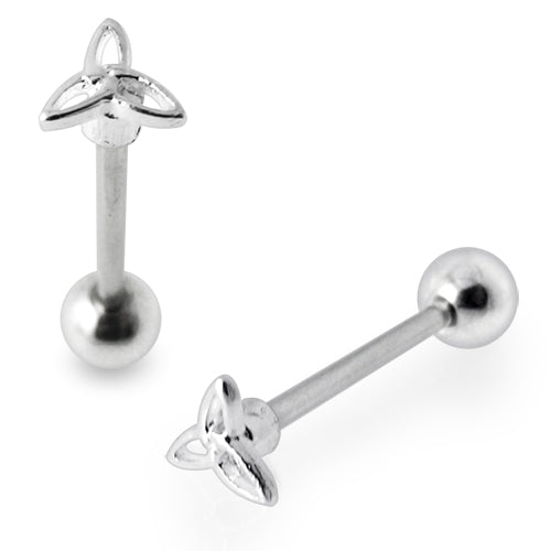 Celtic Designed Plain Tongue Ring