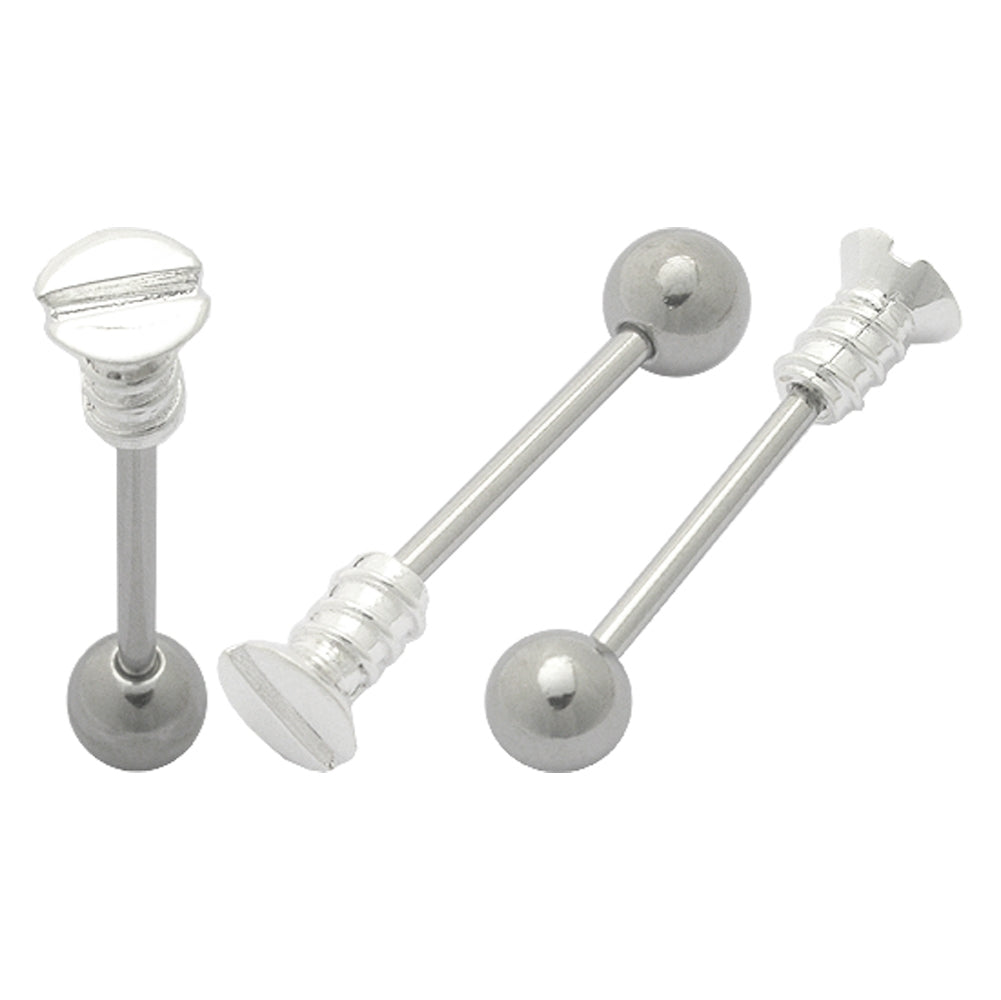 Household Screw Plain Tongue Ring