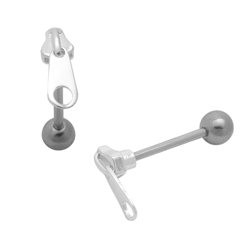 Moving Zip Plain Tongue Ring