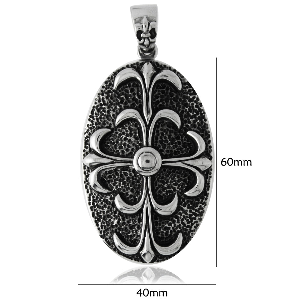 Stainless Steel Fleur de lis Pendant