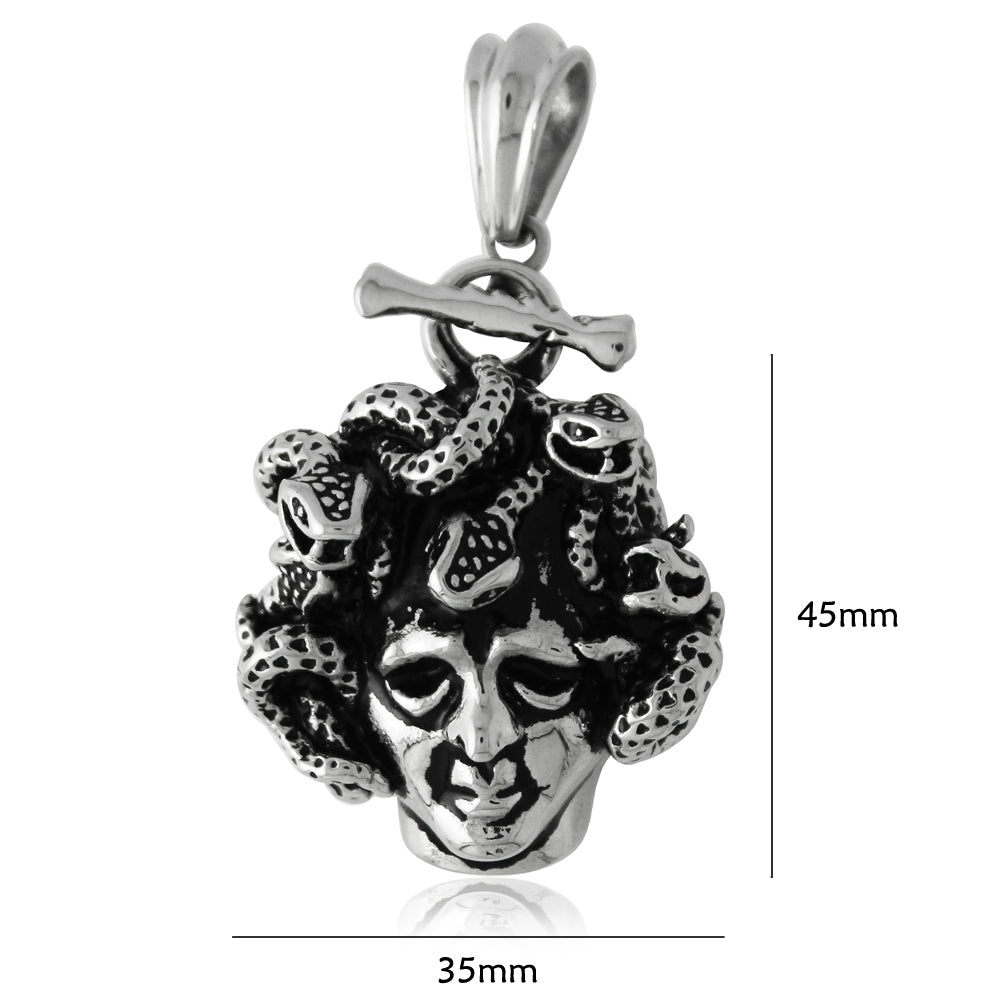 Stainless Steel Snake Women Pendant