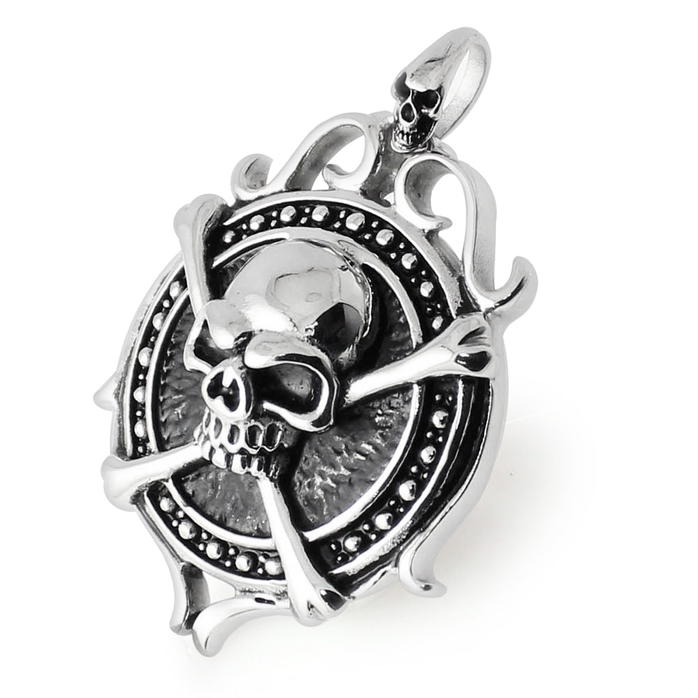 Stainless Steel skeleton shield Pendant