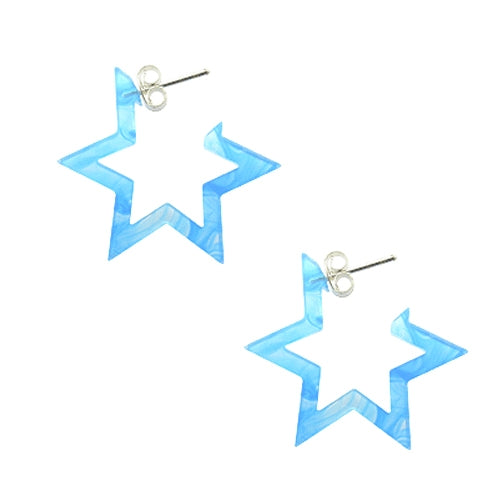Aqua UV React 6 Star Ear Hoop