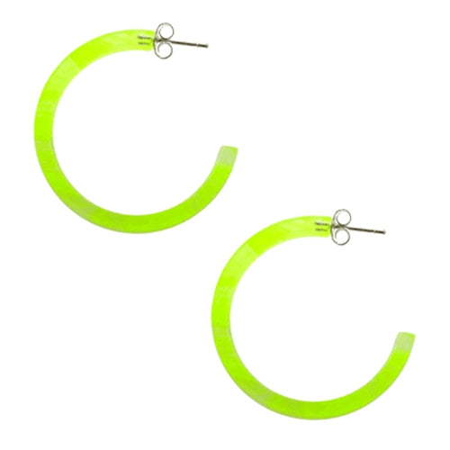 26mm Yellow UV Circle Ear Hoop