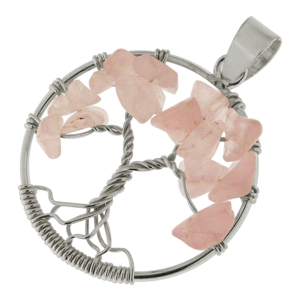 925 Sterling Silver Round Tree of Life Pendant