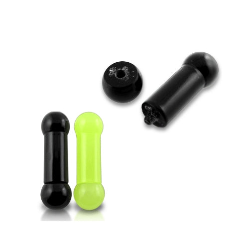 Heavy Gauge Black UV Stright Barbells