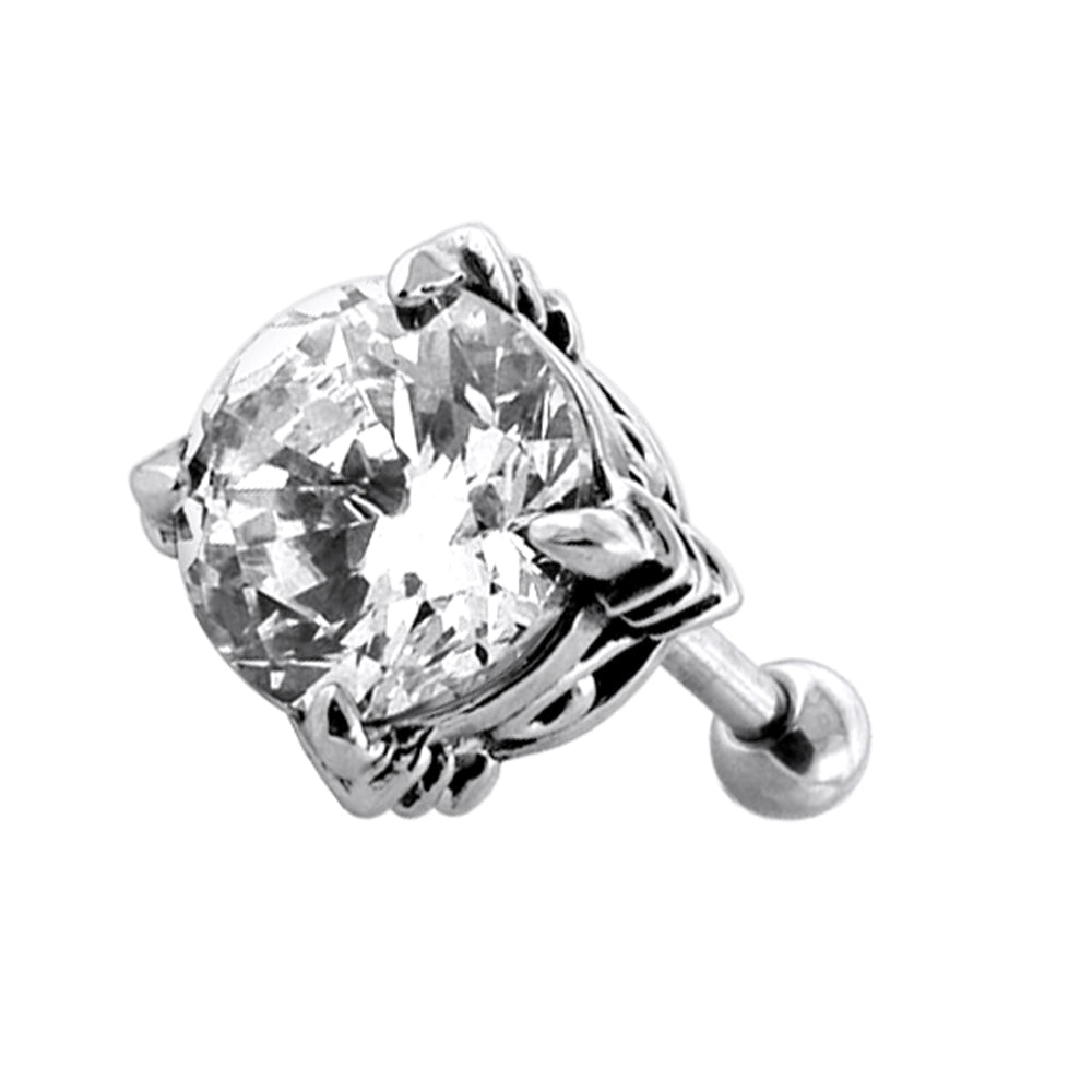 Round Jeweled Casting Invisible Ear Plug