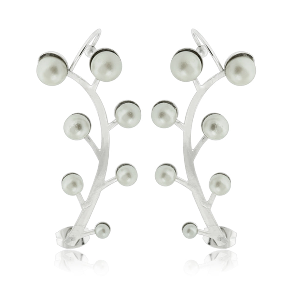 Floral Vine Ear Cartilage Clip on Piercing Ear rings