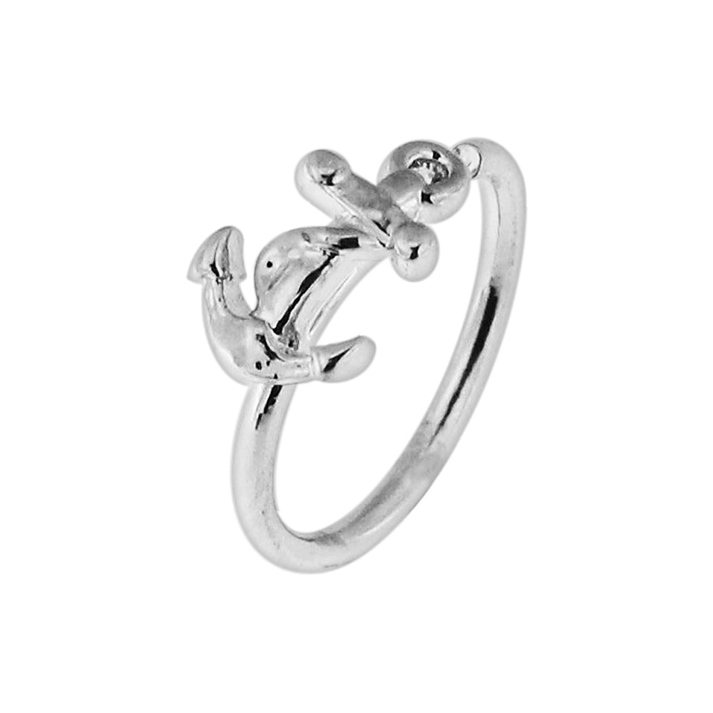 Anchor Style Cartilage Helix Tragus Hoop Ring Stud