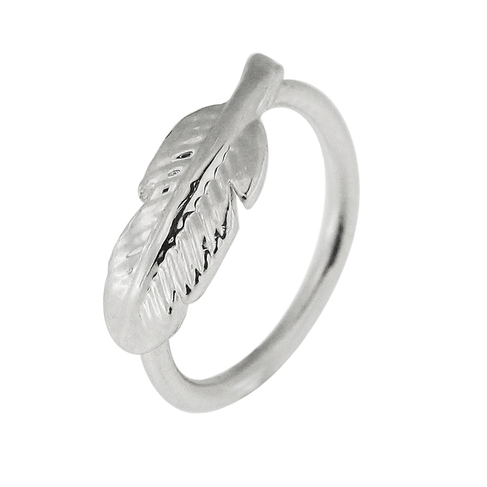 Leaf Style Cartilage Helix Tragus Hoop Ring Stud