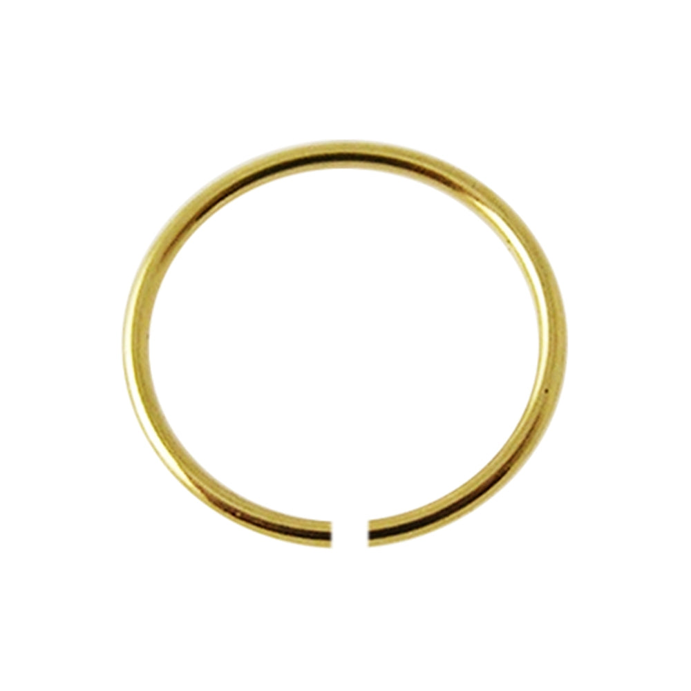 10K Gold Seamless Nose and Tragus Hoop Ring