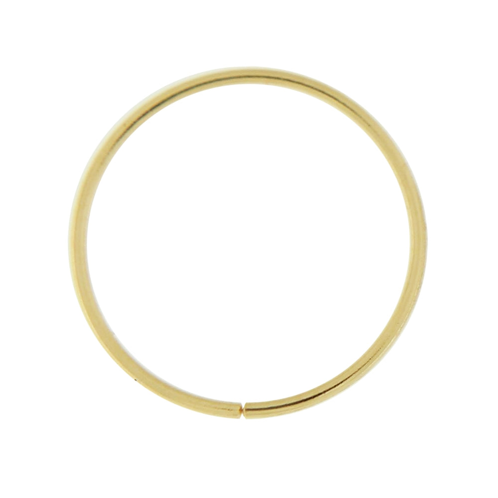 Box of 14K Gold 10 mm Seamless Continuous Nose Hoop Ring