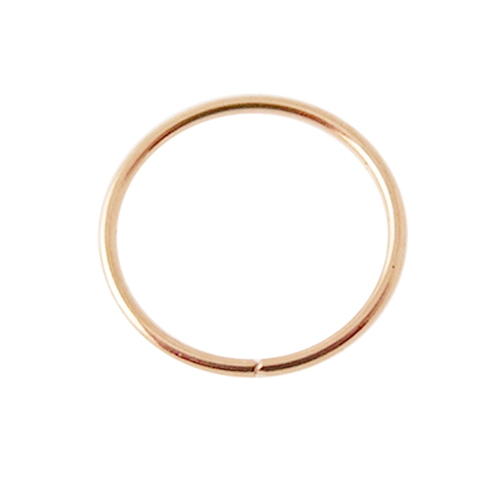 Box of 14K Gold 8 mm Seamless Continuous Nose Hoop Ring