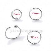 3pc.925 Silver BCR Nose Ring Free Shipping