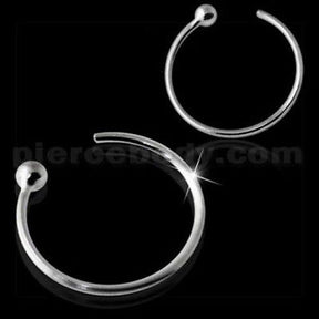 3pc.925 Silver Open Hoop Nose Ring Free Shipping